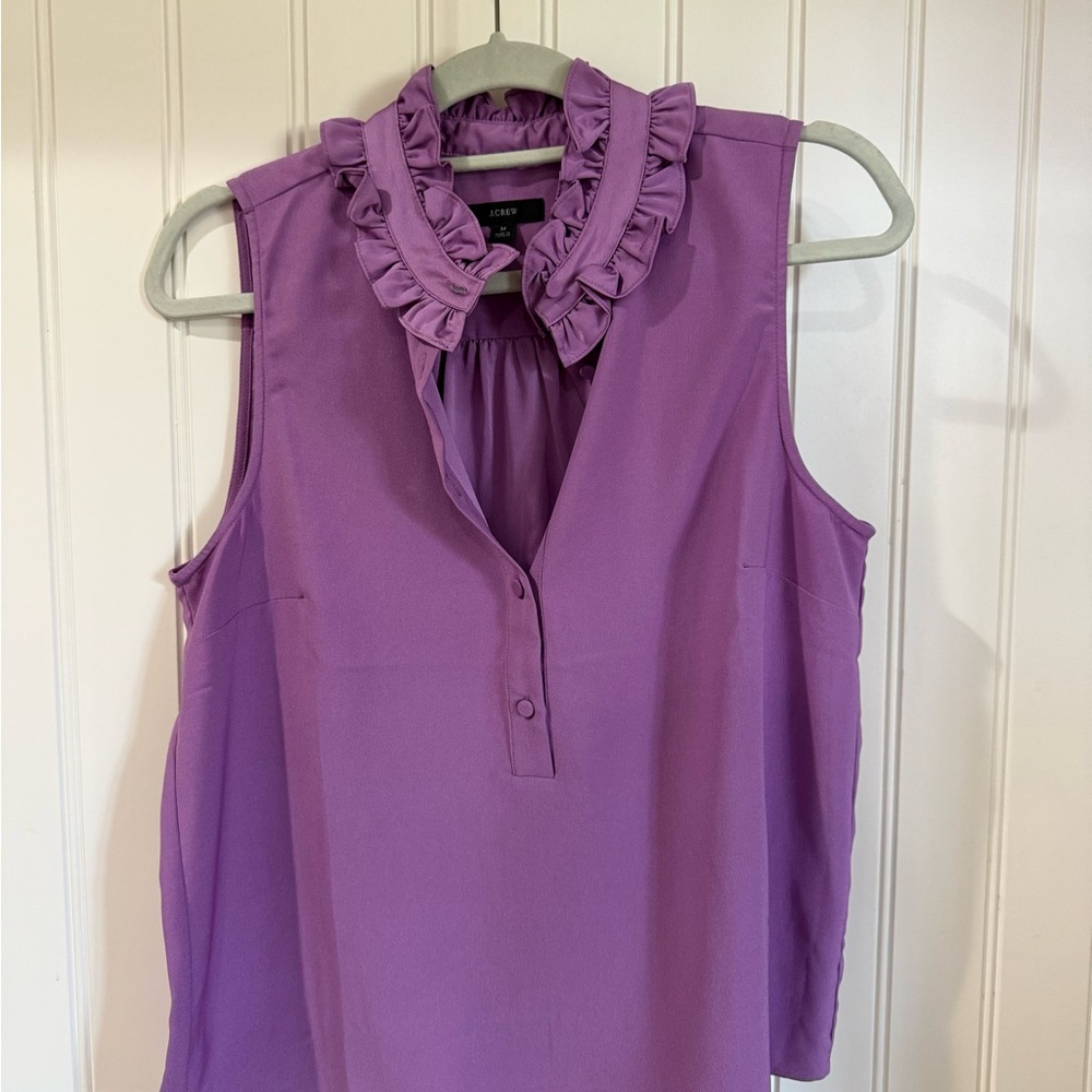 J. Crew Sleeveless Top in Vibrant Purple